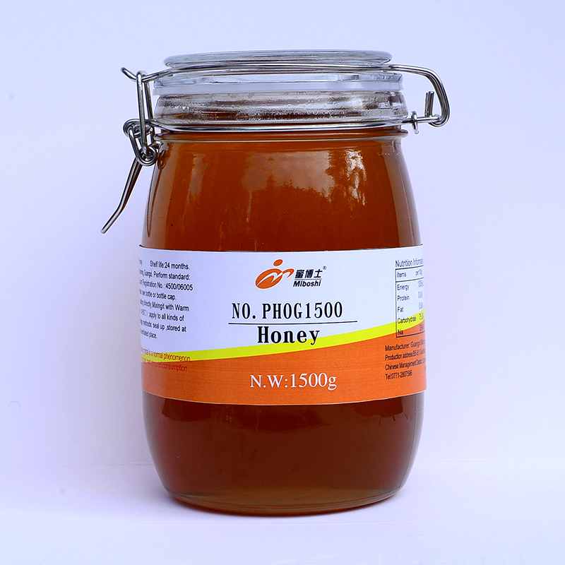 1500g glass bottle honey
