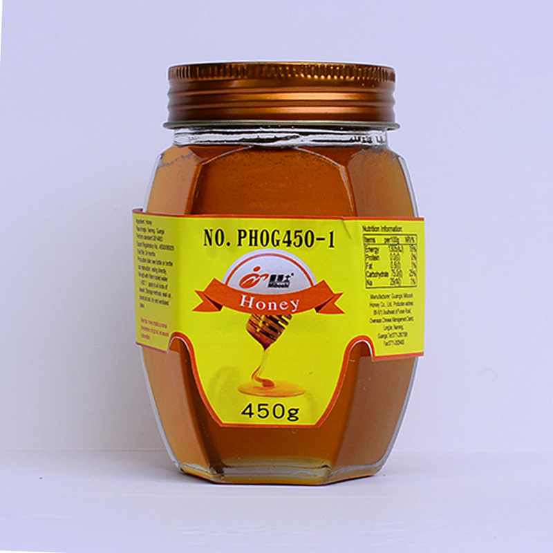 450g γυάλινο μπουκάλι μέλι
